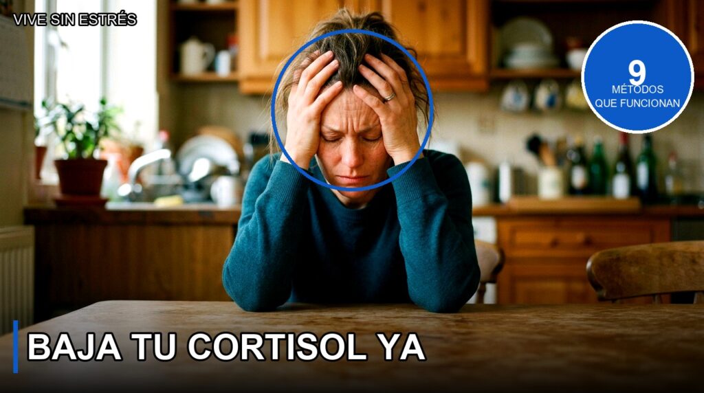 Mujer agobiada y con sobrecarga - como bajar el cortisol de forma natural - Vive Sin Estres
